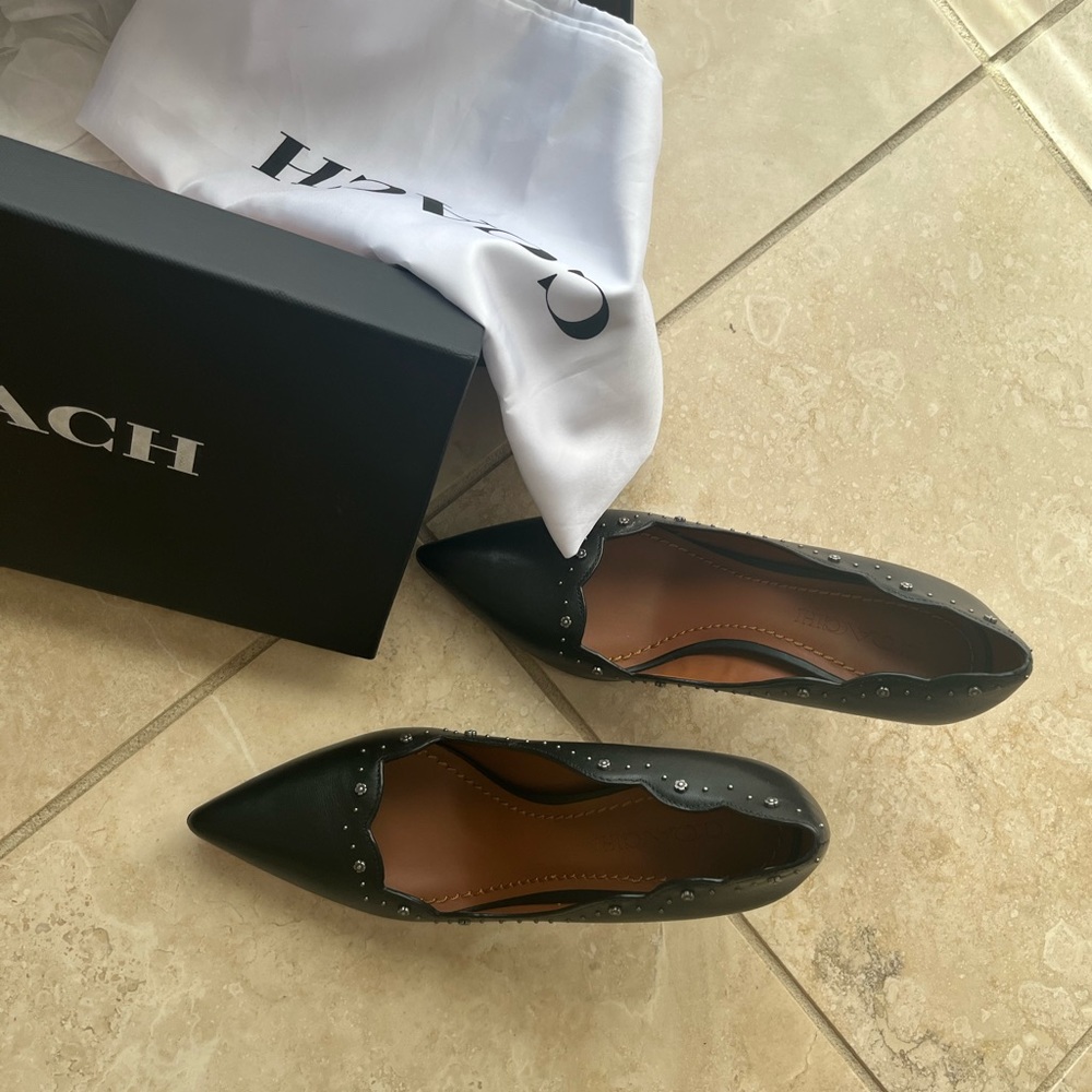 A beautiful black COACH shoe